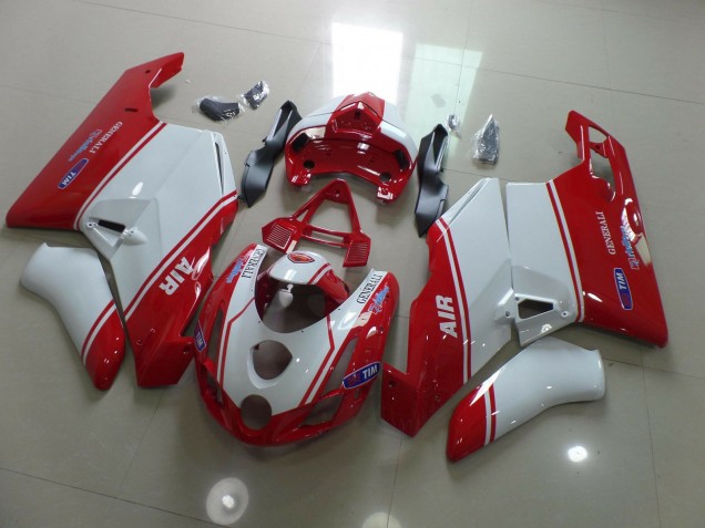 Rojo & Blanco 03-04 Ducati 749 999 Carenado Moto Rojo & Blanco 03-04 Ducati 749 999 Carenado Moto