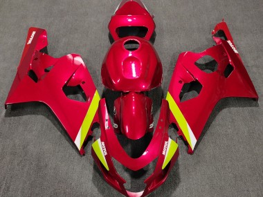 Rojo Brillante 04-05 GSXR 600-750 Carenado Moto