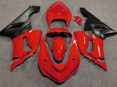 Rojo Brillante 05-06 ZX6R Carenado Moto