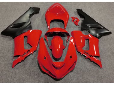 Rojo Brillante 05-06 ZX6R Carenado Moto