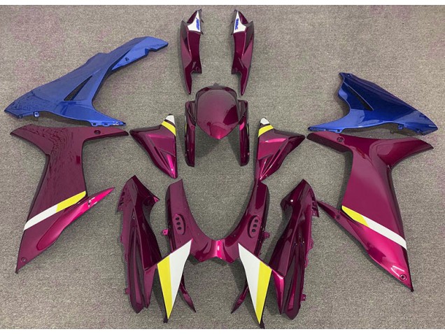 Rojo Brillante & Azul 11-24 GSXR 600-750 Carenado Moto