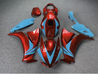 Rojo Brillante & Azul Claro 12-16 CBR1000RR Carenado Moto