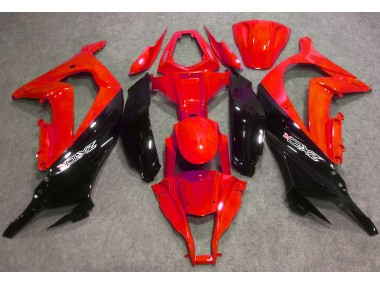 Rojo Brillante & Negro 16-19 ZX10R Carenado Moto