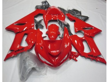 Rojo Brillo 05-06 ZX6R Carenado Moto