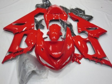 Rojo Brillo 05-06 ZX6R Carenado Moto
