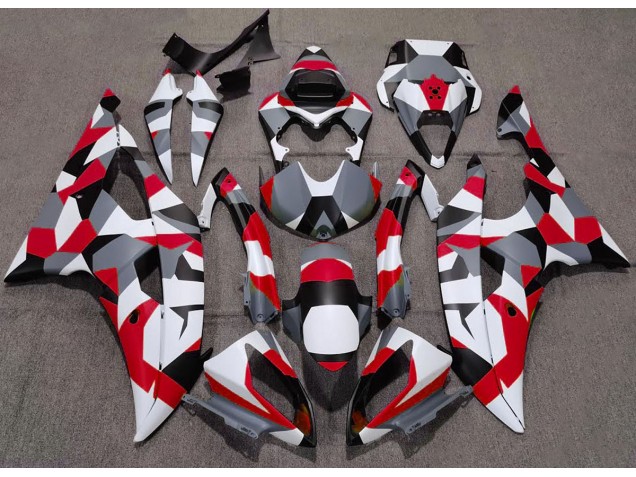 Rojo Camuflaje Llanura 08-16 R6 Carenado Moto Rojo Camuflaje Llanura 08-16 R6 Carenado Moto