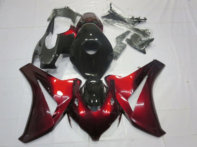 Rojo Caramelo & Negro 08-11 CBR1000RR Carenado Moto