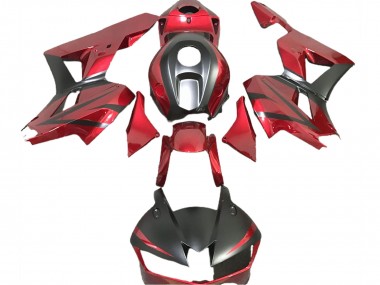 Rojo Intenso & Negro Mate 13-23 CBR600RR Carenado Moto