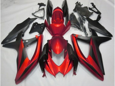 Rojo Mate Sin R 08-10 GSXR 600-750 Carenado Moto