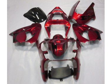 Rojo Metálico 00-02 ZX6R Carenado Moto