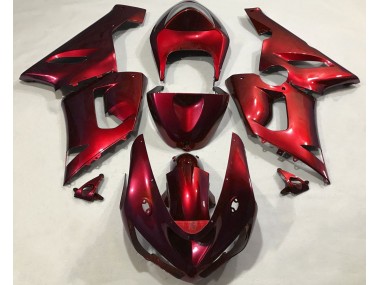 Rojo Metálico 05-06 ZX6R Carenado Moto