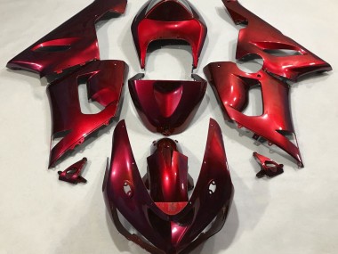 Rojo Metálico 05-06 ZX6R Carenado Moto