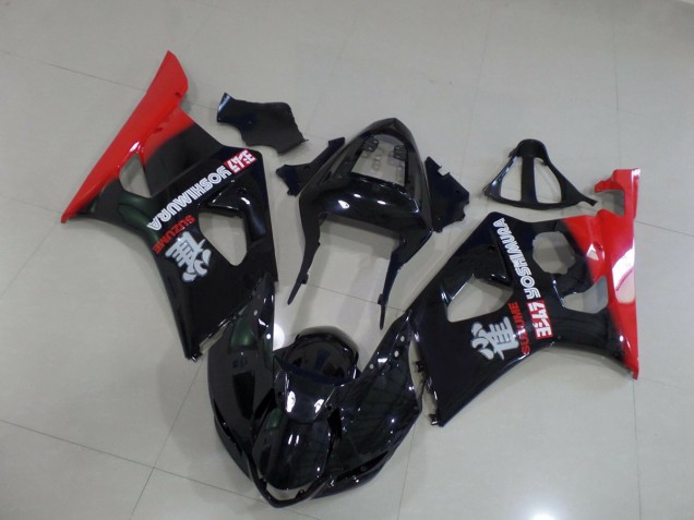 Rojo & Negro 03-04 GSXR 1000 Carenado Moto Rojo & Negro 03-04 GSXR 1000 Carenado Moto