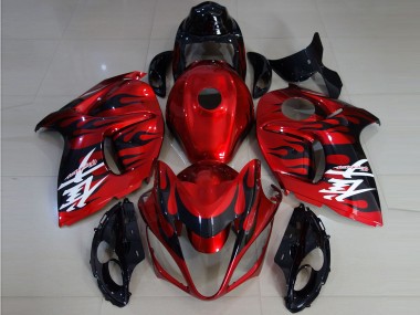 Rojo Vibrante & Llama 08-20 GSXR 1300 Carenado Moto