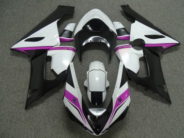 Rosa Blanco & Negro 05-06 ZX6R Carenado Moto