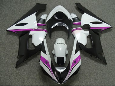 Rosa Blanco & Negro 05-06 ZX6R Carenado Moto