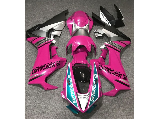 Rosa Brillante & Azul Claro 17-23 CBR1000RR Carenado Moto
