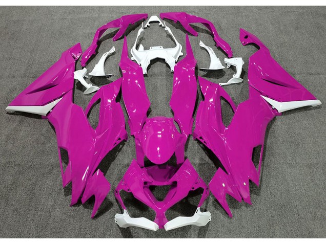 Rosa Brillante & Blanco 19-23 ZX6R Carenado Moto Rosa Brillante & Blanco 19-23 ZX6R Carenado Moto