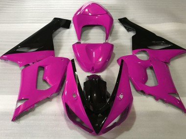 Rosa Brillante & Negro 05-06 ZX6R Carenado Moto