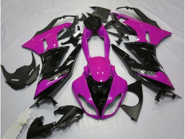 Rosa Brillante & Negro 09-12 ZX6R Carenado Moto