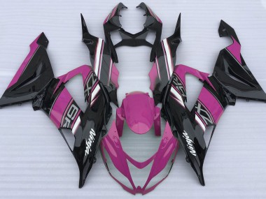 Rosa Brillante & Negro 13-18 ZX6R Carenado Moto