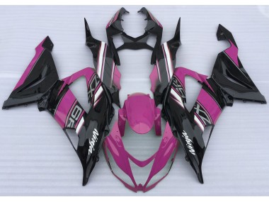 Rosa Brillante & Negro 13-18 ZX6R Carenado Moto