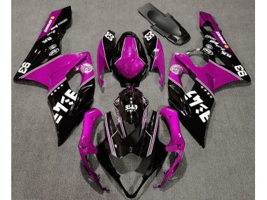 Rosa Brillante & Negro Personalizado 05-06 GSXR 1000 Carenado Moto
