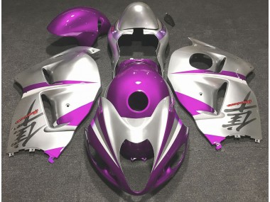 Rosa Brillante & Plata 97-07 GSXR 1300 Carenado Moto