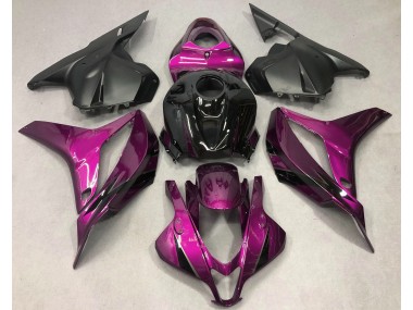 Rosa Intenso Con Negro 09-12 CBR600RR Carenado Moto