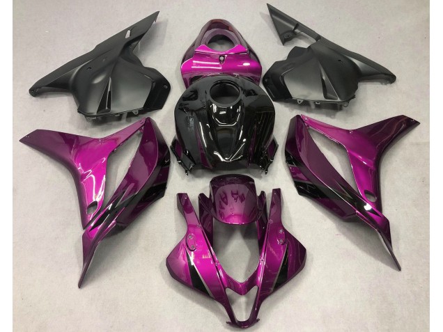 Rosa Intenso Con Negro 09-12 CBR600RR Carenado Moto Rosa Intenso Con Negro 09-12 CBR600RR Carenado Moto