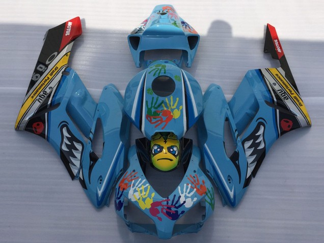 Tiburón Azul 04-05 CBR1000RR Carenado Moto Tiburón Azul 04-05 CBR1000RR Carenado Moto