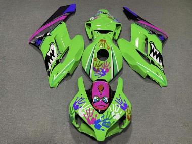 Tiburón Verde & Morado 04-05 CBR1000RR Carenado Moto