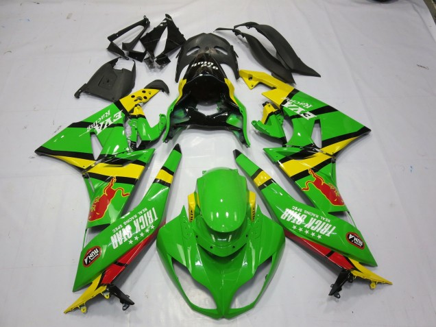 Verde Amarillo 09-12 ZX6R Carenado Moto Verde Amarillo 09-12 ZX6R Carenado Moto
