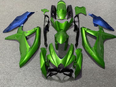 Verde & Azul 08-10 GSXR 600-750 Carenado Moto