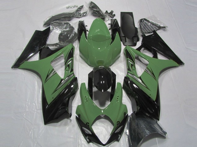Verde Bosque & Negro 07-08 GSXR 1000 Carenado Moto Verde Bosque & Negro 07-08 GSXR 1000 Carenado Moto