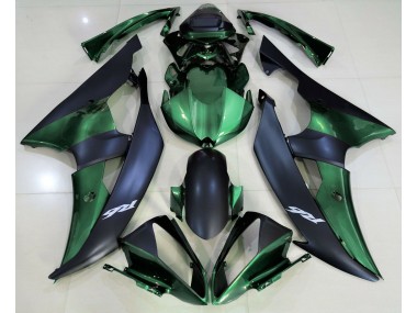 Verde Bosque & Negro Mate 08-16 R6 Carenado Moto