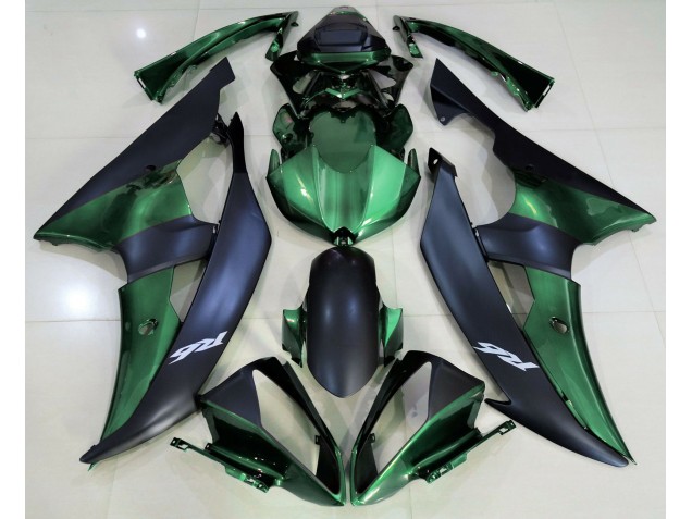 Verde Bosque & Negro Mate 08-16 R6 Carenado Moto Verde Bosque & Negro Mate 08-16 R6 Carenado Moto