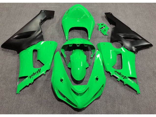 Verde Brillante 05-06 ZX6R Carenado Moto