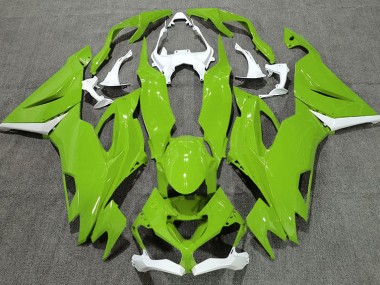 Verde Brillante & Blanco 19-23 ZX6R Carenado Moto