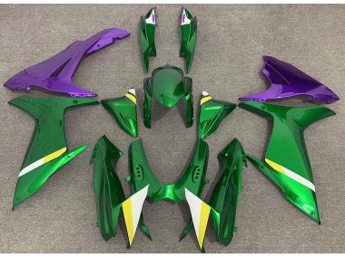 Verde Brillante & Morado 11-24 GSXR 600-750 Carenado Moto