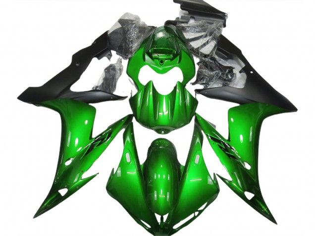 Verde Brillante & Negro 04-06 R1 Carenado Moto Verde Brillante & Negro 04-06 R1 Carenado Moto