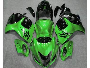 Verde Brillante & Negro 08-20 GSXR 1300 Carenado Moto