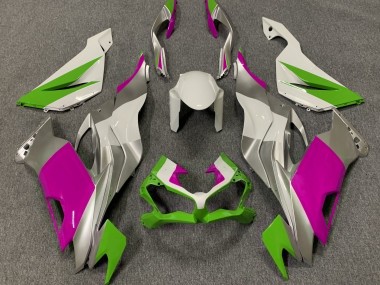 Verde Brillo Rosa & Plata 19-23 ZX6R Carenado Moto