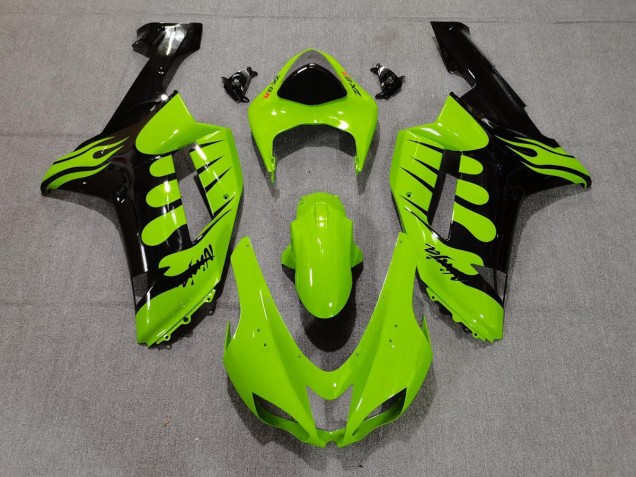 Verde Llama 07-08 ZX6R Carenado Moto Verde Llama 07-08 ZX6R Carenado Moto