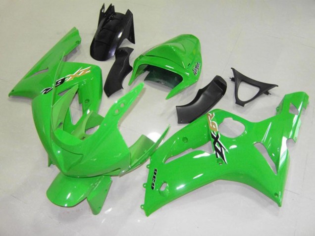 Verde Negro Cheq 03-04 ZX6R Carenado Moto Verde Negro Cheq 03-04 ZX6R Carenado Moto