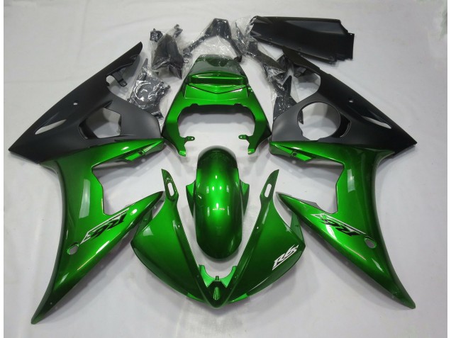 Verde Oscuro Brillante 05 R6 Carenado Moto Verde Oscuro Brillante 05 R6 Carenado Moto